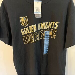 Golden Knights Black and Gold Short Sleeve Tee NHL